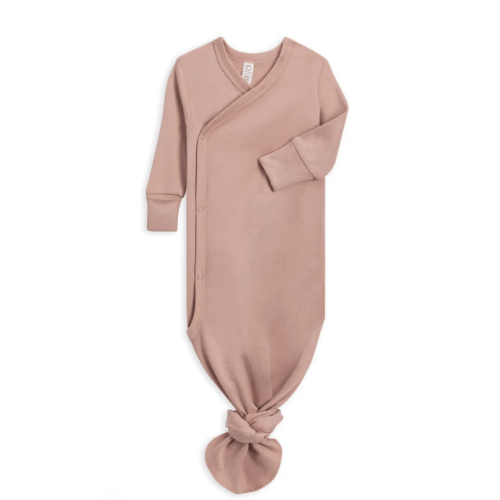 Organic Indy Kimono Gown - Blush