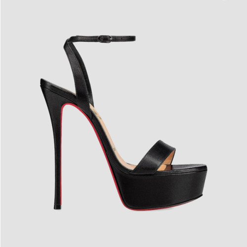 Christian Louboutin Loubi Queen Alta 150MM Leather Platform Sandals | Saks Fifth Avenue