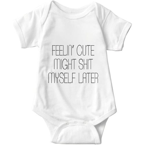 listery Funny Romper Cute Novelty Infant Baby Bodysuit Funny Baby infant Pregnancy Announcements