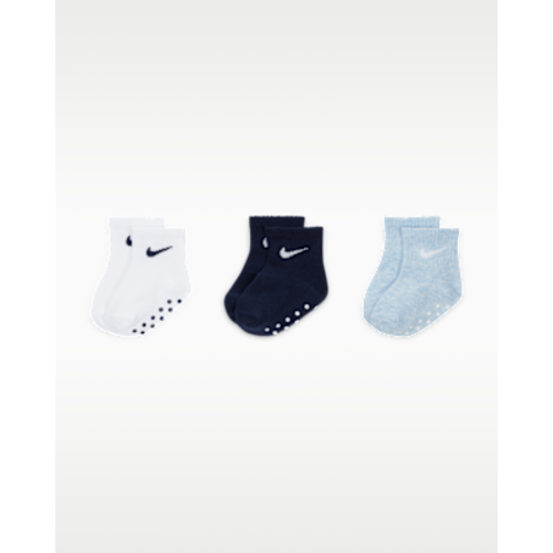 Nike Baby Core Swoosh Gripper Socks (3 Pairs). Nike.com