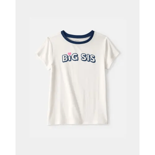 Girls Big Sis Graphic Tee - Cream | Carter's