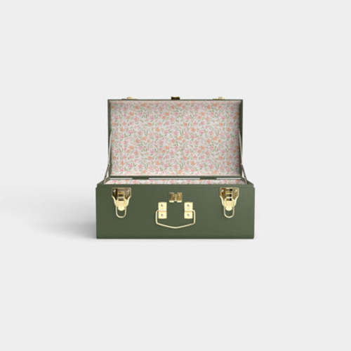Mini Trunk - Green | Keepsake Trunk
