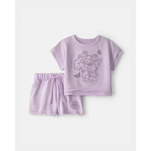 Baby Girl 2-Piece Paw Patrol® French Terry Top & Short Set - Purple | Carter's