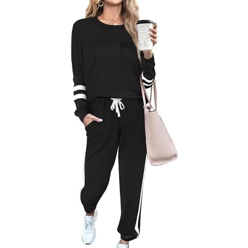 RUBZOOF Sweatsuits for Women Sets 2 Piece Outfits Casual Lounge Sets Two Piece Sweat Suits S-3XL