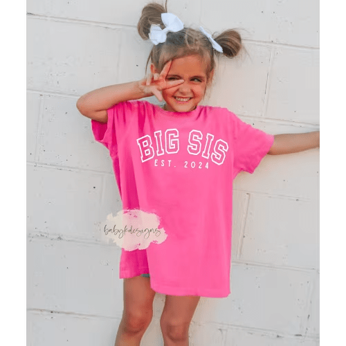 Big Sister Shirt - Crunchberry