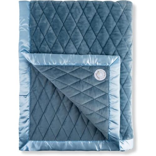 Dreamland Baby 4lb Weighted Blanket for Kids. Breathable Dual Fabrics with Minky Cooling Side & Cozy Microfleece on Reverse. Mom-Owned US Business, Premium Materials (Ocean Blue)