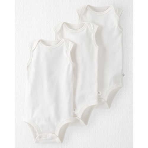 Baby 3-Pack Organic Cotton Rib Bodysuits | Carter’s Oshkosh Canada