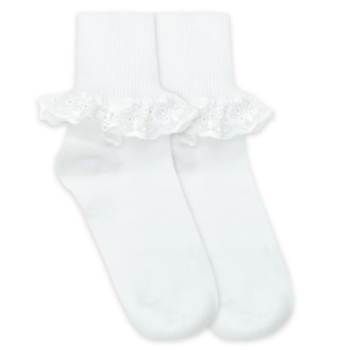 Jefferies Socks Girls Chantilly Lace Socks 1 Pair