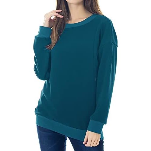 Smallshow Fleece Maternity Nursing Sweatshirt Long Sleeve Breastfeeding Tops