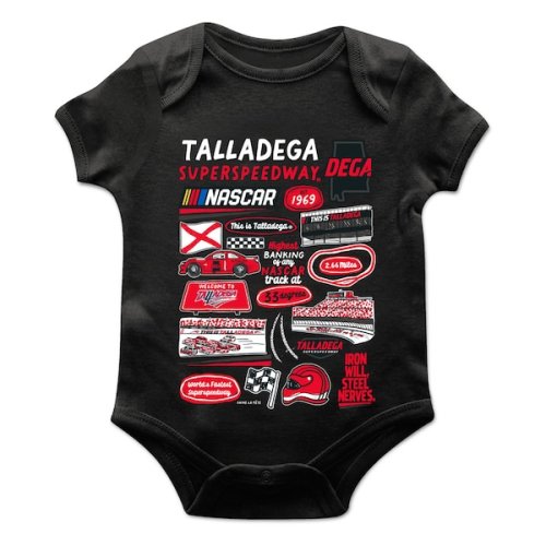 Infant Talladega Superspeedway Vive La Fete Black Impressions Artwork Bodysuit