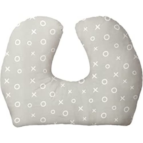 Jolly Jumper Baby Sitter Nursing Cushion - Hugs & Kisses - Grey & White