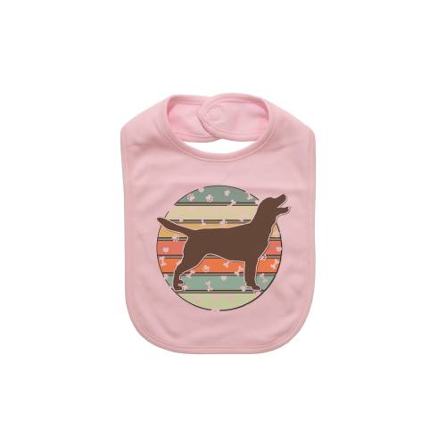 Labrador Baby Bib, Labrador Sun, Dog And Baby, Black Lab, Baby And Labrador, Sublimated Design, Labrador Mom, Chocolate Lab, Baby And Puppy