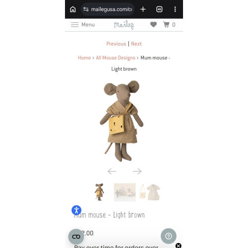 Mum Mouse - LouiMax Movie by Maileg - Maileg USA