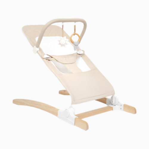 Heirloom Aspen Organic Wooden Bouncer - Organic Oat