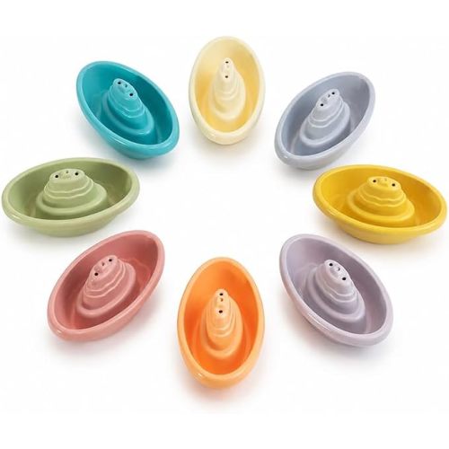 8 Pack Baby Bath Toys Floating Boats,Bathtub&Pool Toys for Kids Ages 1 2 3