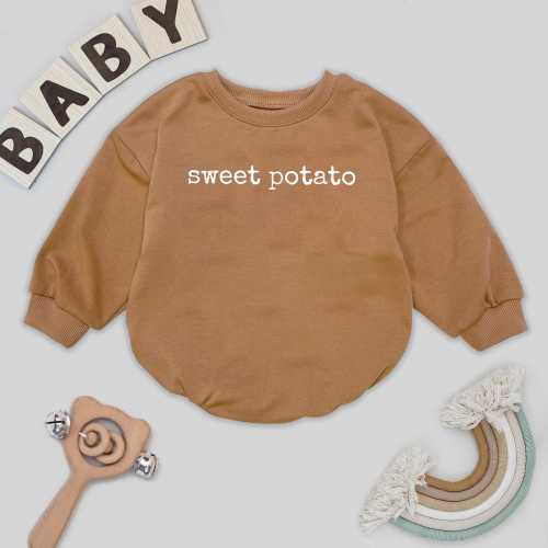 Sweet Potato Baby Romper, Thanksgiving Bodysuit, Fall Shower Gift