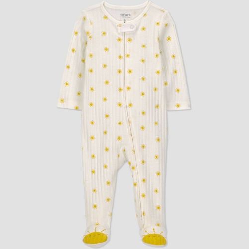 Carter's Just One You® Baby Sun Graphic Footed Pajamas - Yellow 6M