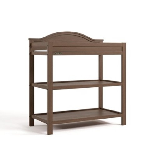 Graco Story Changing Table with Water-Resistant Changing Pad Hazelnut