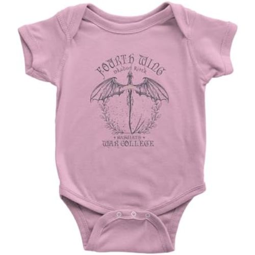 Fourth Wing Dragon Rider Vintage Basgiath War College Infant One-Piece Bodysuit, Soft Cotton