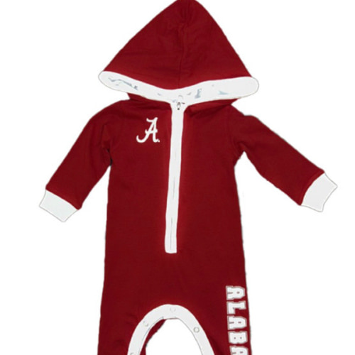Alabama Script A Maury Hooded Romper