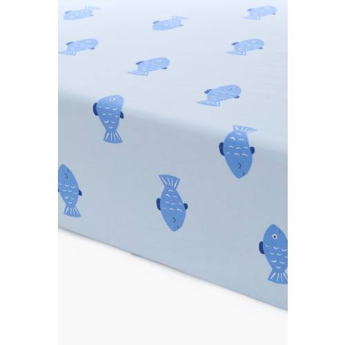PATTERNED COTTON FITTED SHEET