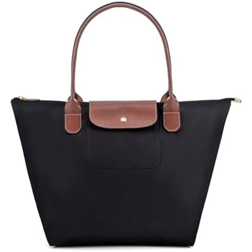 Tote Bag for Women Foldable Shoulder Bag Nylon Weekend Hobo Handbag
