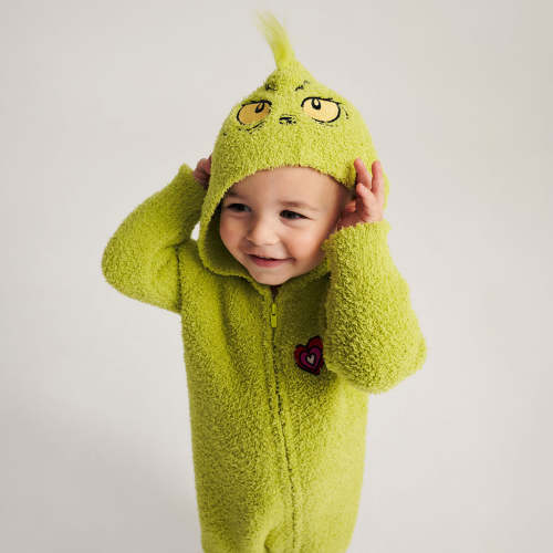 Dr. Seuss Mr. Grinch Cuddle Hooded Romper