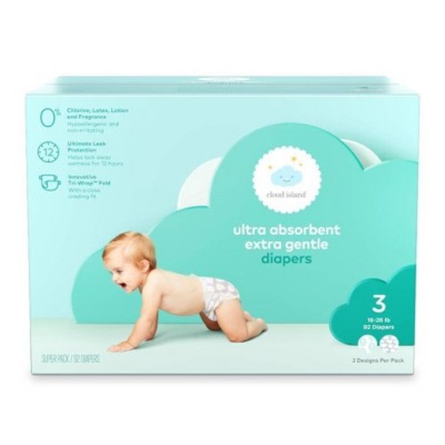 Ultra Absorbent Diapers - Cloud Island™ - (Select Size and Count), Size: 3