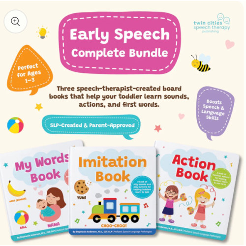 Learn to Talk Bundle – 3 Fun & Interactive At-Home Speech Therapy Book – Speech Therapy Publishing