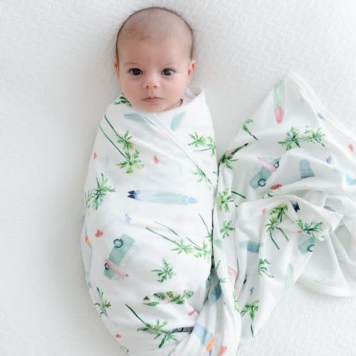 Jersey Swaddle & Beanie | Chasing Waves