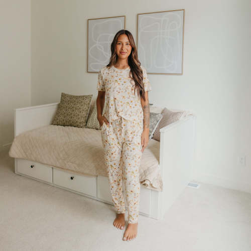 Bamboo Women's Short Sleeve Pajamas - Angelique