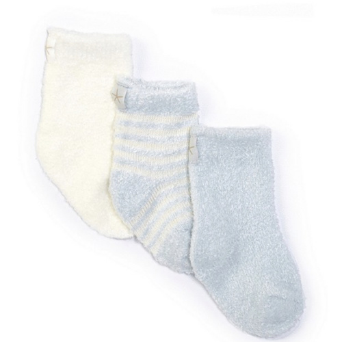 Barefoot Dreams Baby Newborn-6 Months CozyChic Lite® Socks 3-Pack