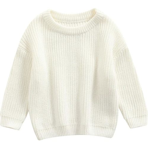 Afunbaby Baby Girl Boy Knit Sweater Blouse Pullover Sweatshirt Warm Crewneck Long Sleeve Tops for Infant Toddler