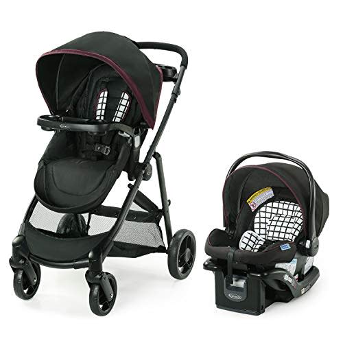 Graco Modes Element Travel System, Includes Baby Stroller with Reversible Seat, Extra Storage, Child Tray and SnugRide 35 Lite LX Infant Car Seat, Ainsley