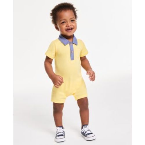 Baby Boys Embroidered Boat Sunsuit, Exclusively at Macy's