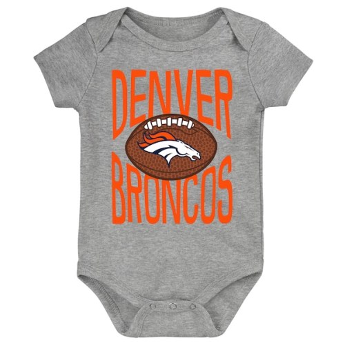 Newborn Outerstuff  Gray Denver Broncos For the Ball Bodysuit