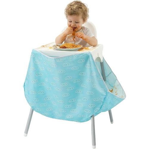 HiCatcher - Colector universal de alimentos para sillas altas, compatible con sillas altas de 4 patas
