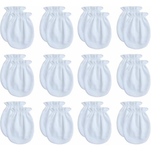 Newborn Baby Boys and Girls Gloves,No Scratch Mittens 100% Cotton