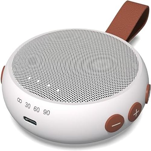 Mini Travel White Noise Machine Portable Sound Machine Baby with 30 Soothing Sounds 32 Volume Levels Baby Sleep Soother Rechargeable Sound Therapy Shush Pink Brown Noise Sleep Machine for Kid Adult