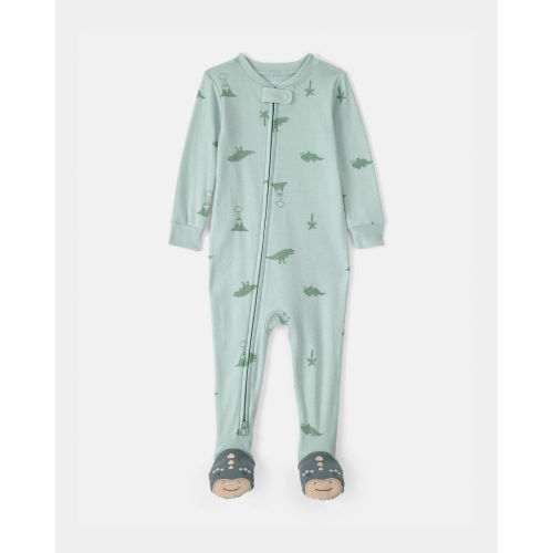 Baby Dinosaur 100% Cotton Snug Fit 1-Piece Pajama Set - Green | Carter's