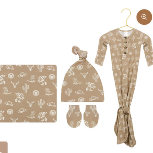 Wyatt Newborn Hat Bundle (Gown)