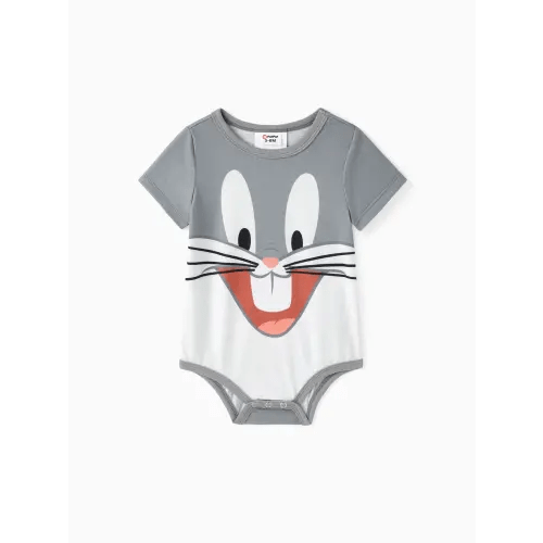 Looney Tunes Baby Boy/Girl Animal Print Short-sleeve Naia™ Romper