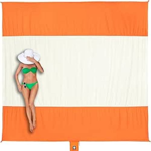 Beach Blanket Sandproof Waterproof, Extra Large Beach Mat