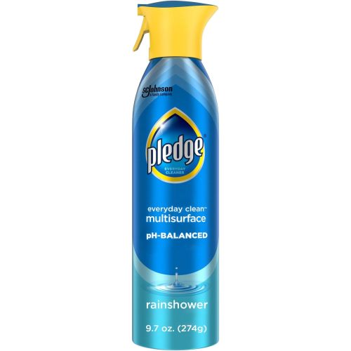 Pledge pH-Balanced Multisurface Spray, Everyday Cleaner, Rainshower Scent, 9.7oz