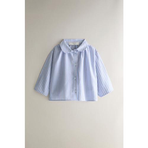 STRIPED BABY SHIRT - Light blue | ZARA United States