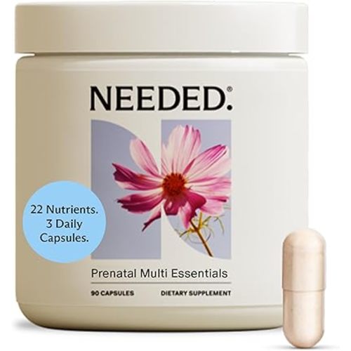 Needed. Multivitamin for Prenatal | Prenatal Multi Essentials Capsule - Pregnancy, Breastfeeding, Postpartum | Expertly-Formulated & Third-Party Tested, | 30-Day Supply