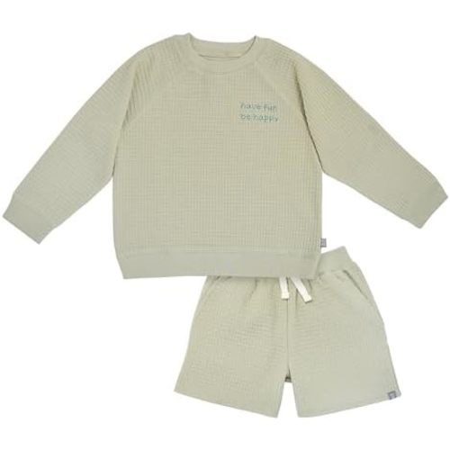 Modern Moments by Gerber Baby Boys' 2-piece Long-sleeve Top & Short Set