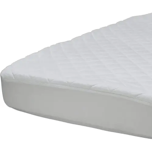 Beautyrest Kids Fitted Crib Mattress Pad | Waterproof | 52” x 28” | Machine Washable, White