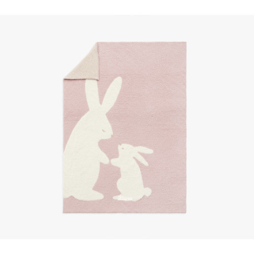 Fuzzy Bunny Baby Blanket