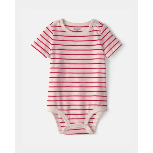 Baby Striped Bodysuit - Red/Ivory - OshKosh B'gosh | Carter's
